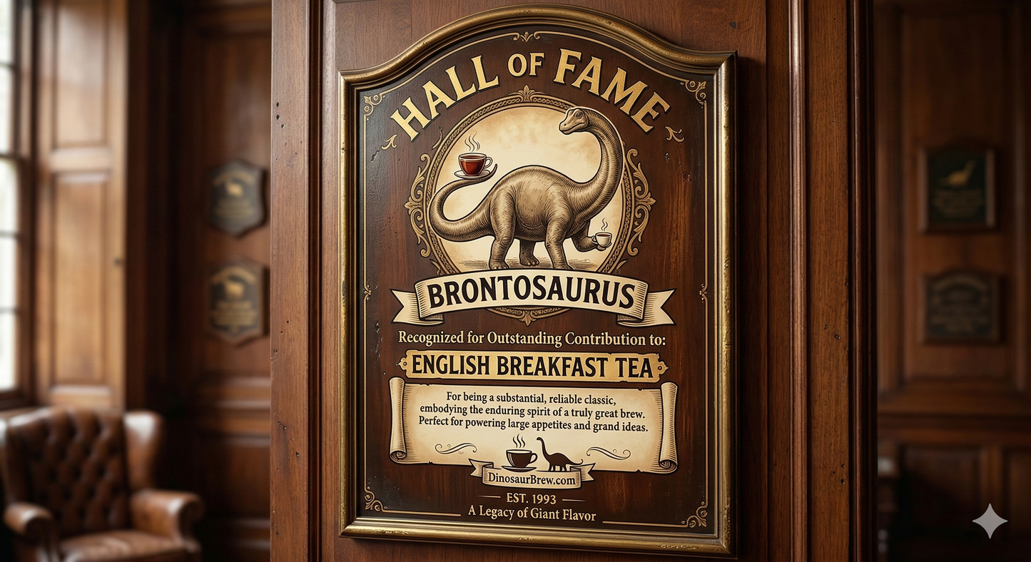 English Breakfast Tea from the Brontosaurus