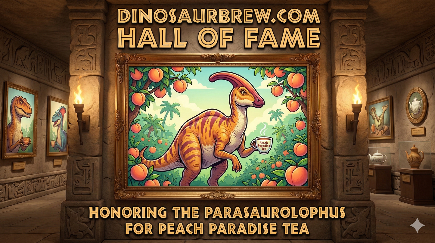 Peach Paradise Tea from the Parasaurolophus