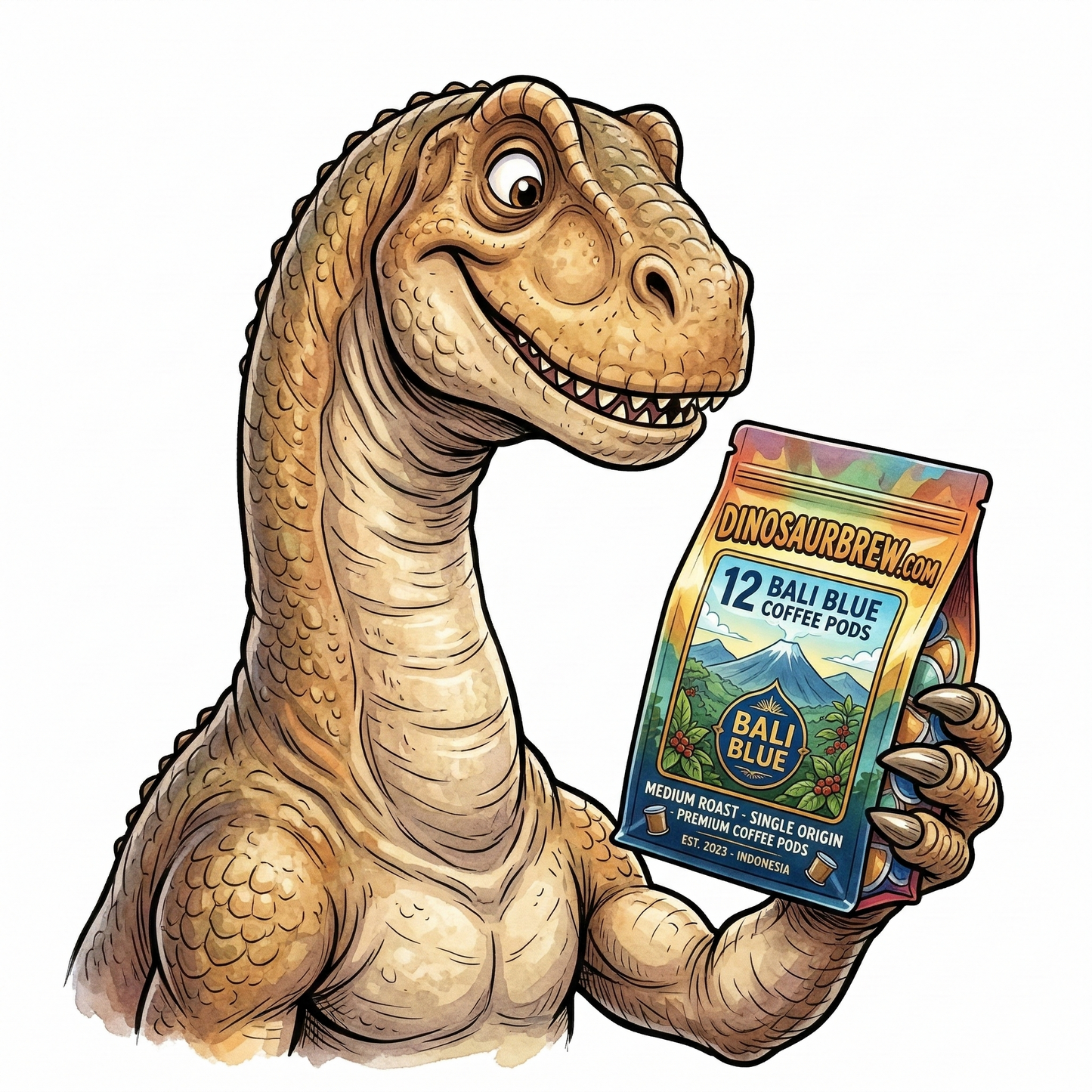 Bali Blue Coffee - 12 Pods - from the Argentinosaurus