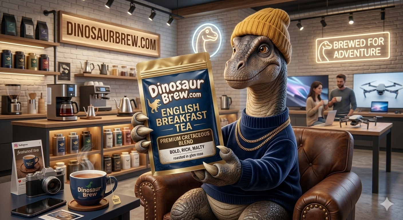 English Breakfast Tea from the Brontosaurus