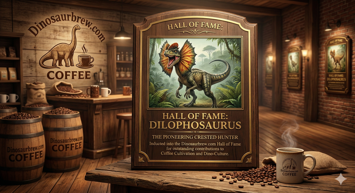Cowboy Blend Coffee from the Dilophosaurus