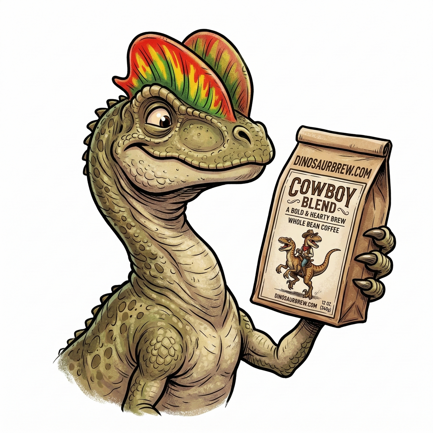 Cowboy Blend Coffee from the Dilophosaurus
