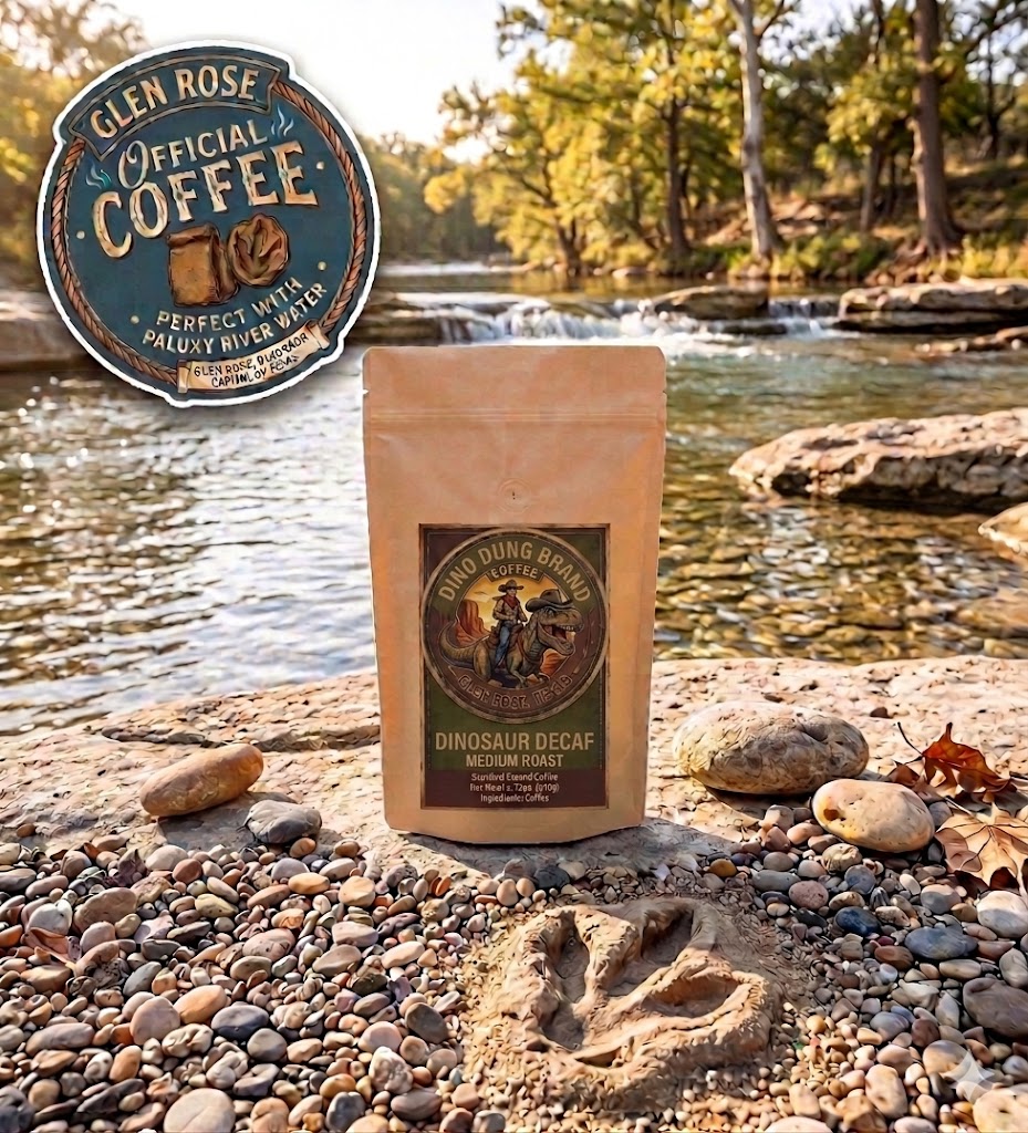 Glen Rose 'Dinosaur Decaf' Medium Roast Coffee