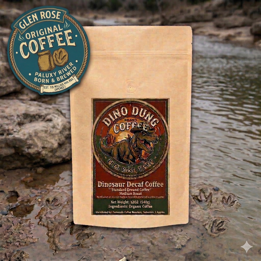 Glen Rose 'Dinosaur Decaf' Coffee
