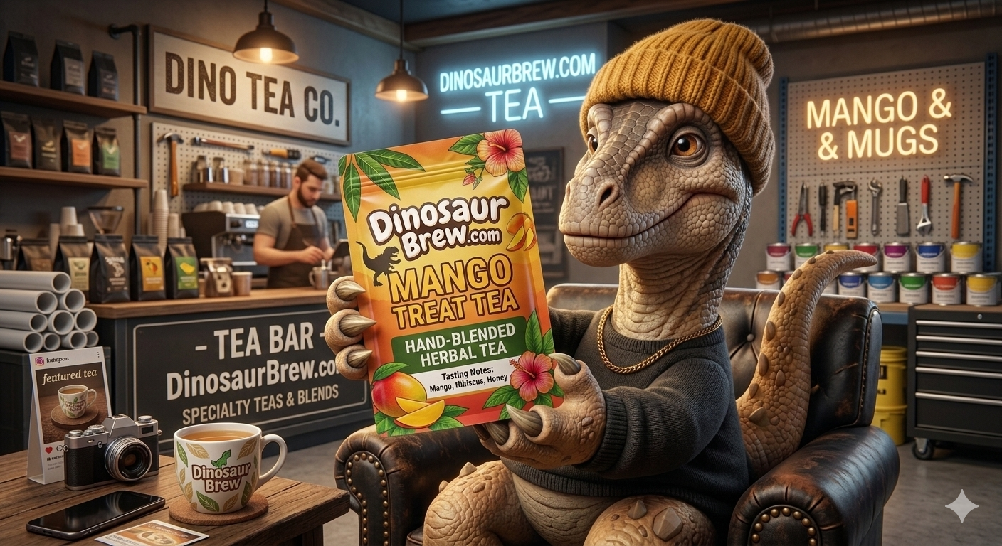 Mango Treat Tea from the Maiasaura