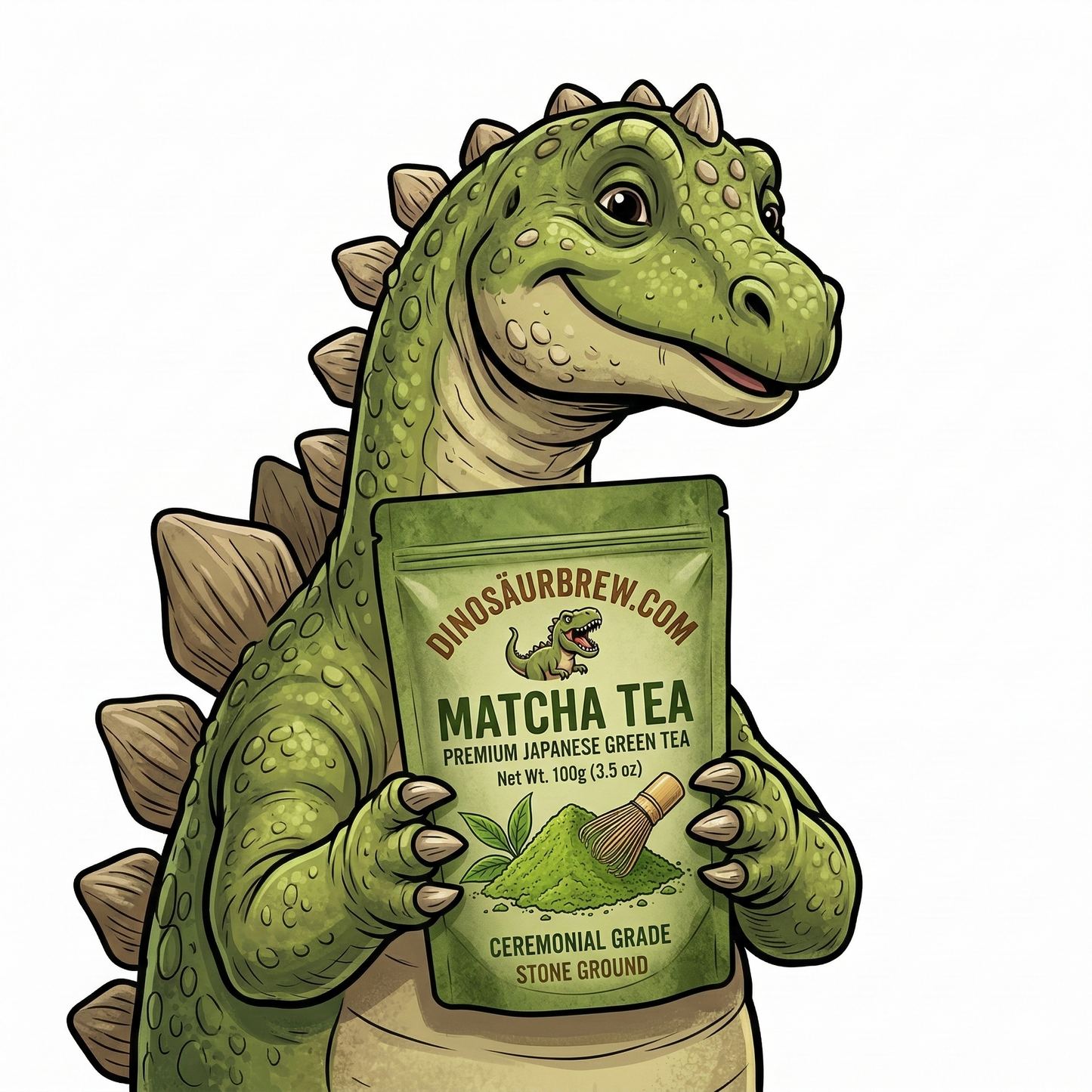 Matcha Tea from the Stegosaurus