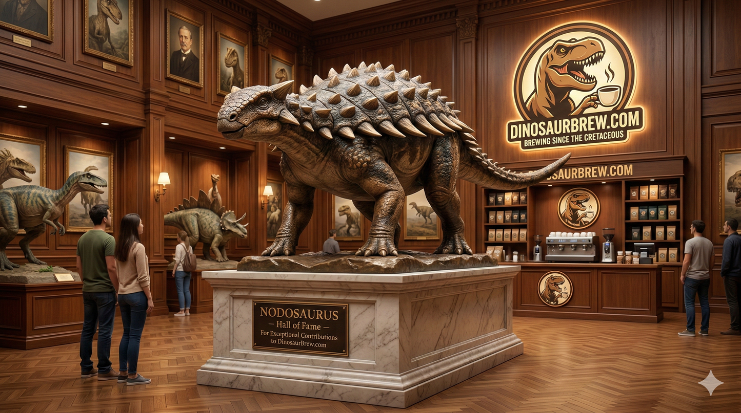 Hazelnut Flavored Coffee from the Nodosaurus