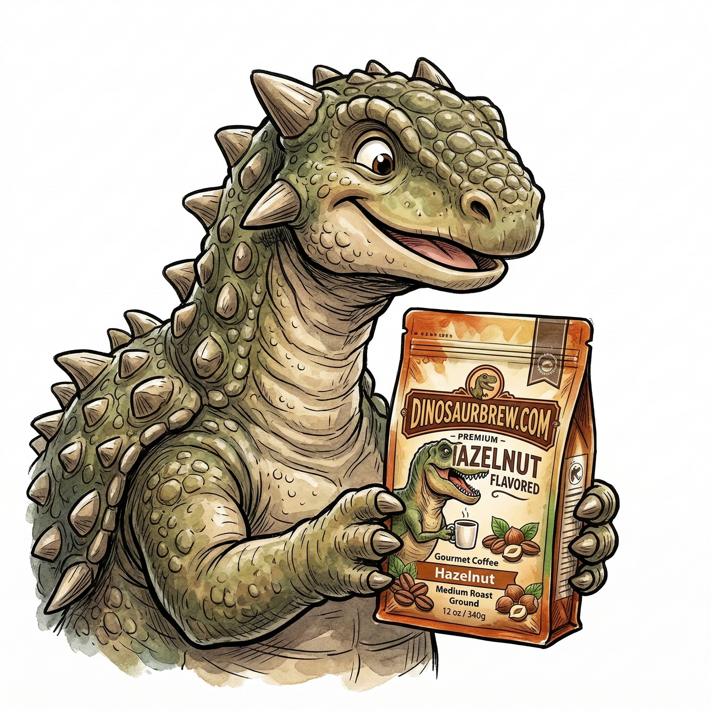 Hazelnut Flavored Coffee from the Nodosaurus