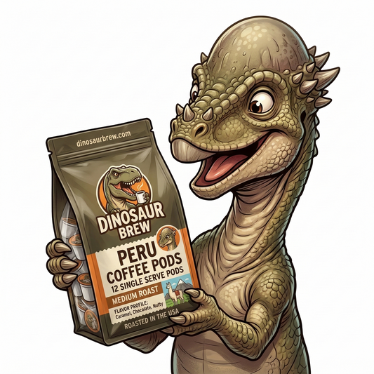 Peru Coffee - 12 Pods - from the Pachycephalosaurus