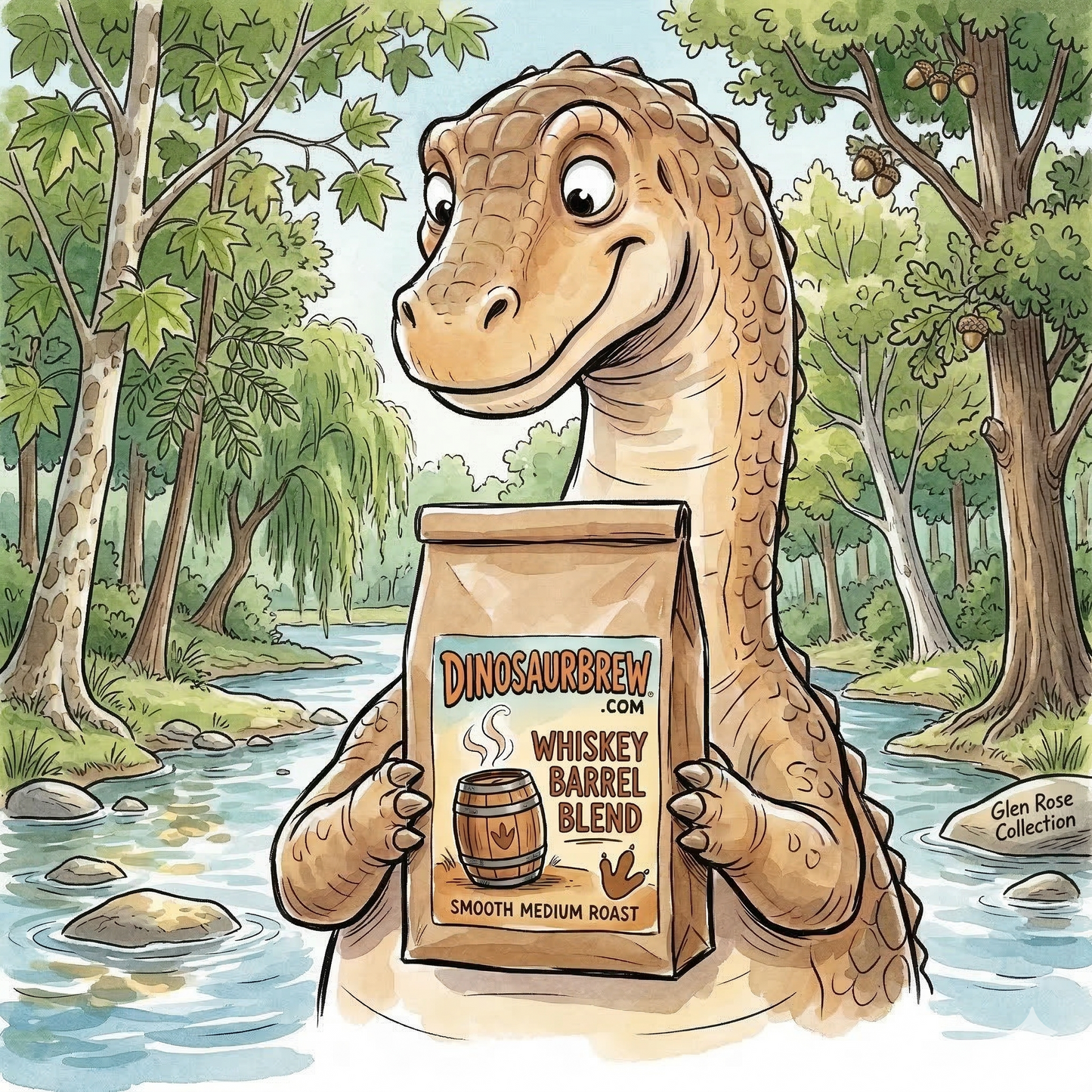 Whiskey Barrel Aged Coffee - Medium Roast - from the Sauroposeidon