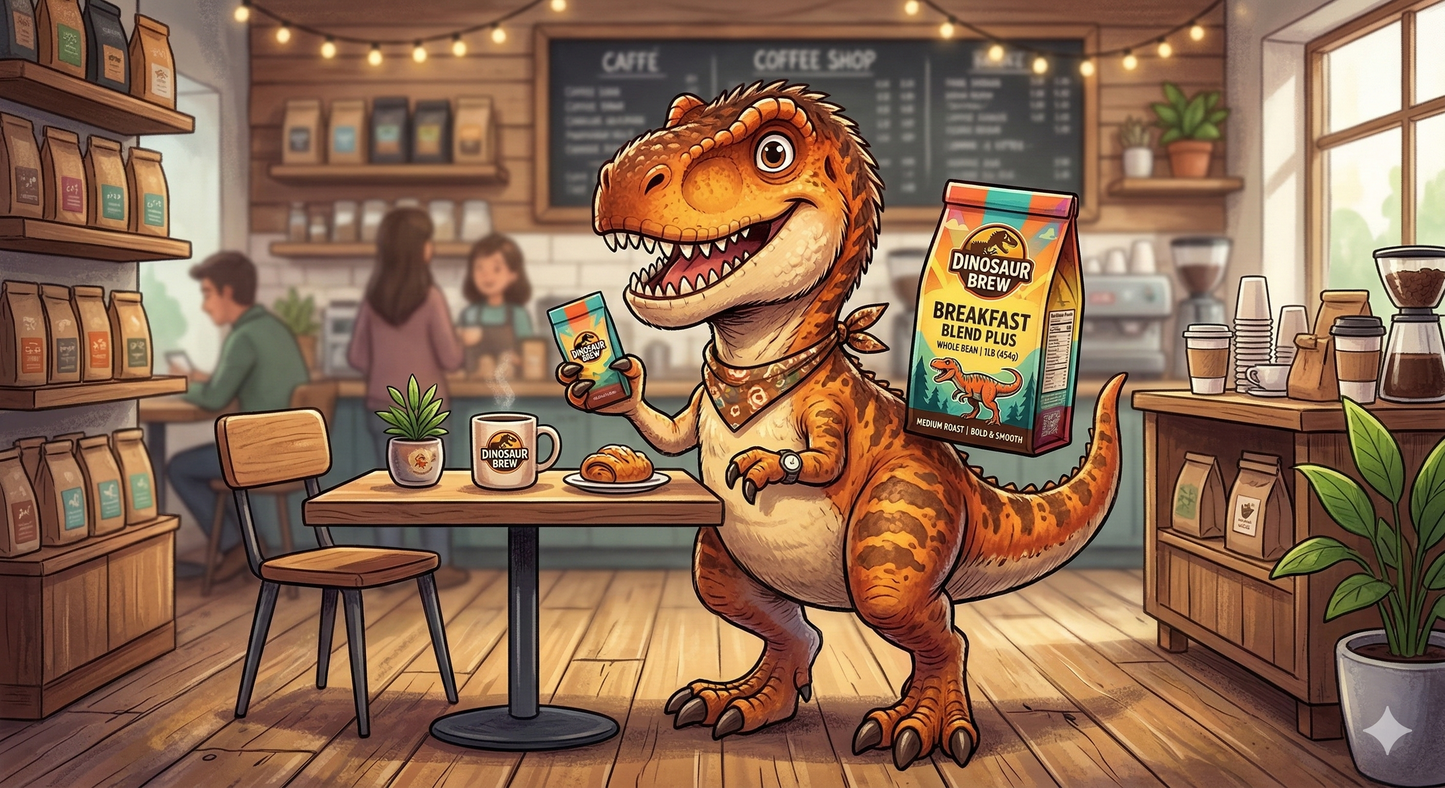 Breakfast Blend 'Plus' Coffee from the Torvosaurus