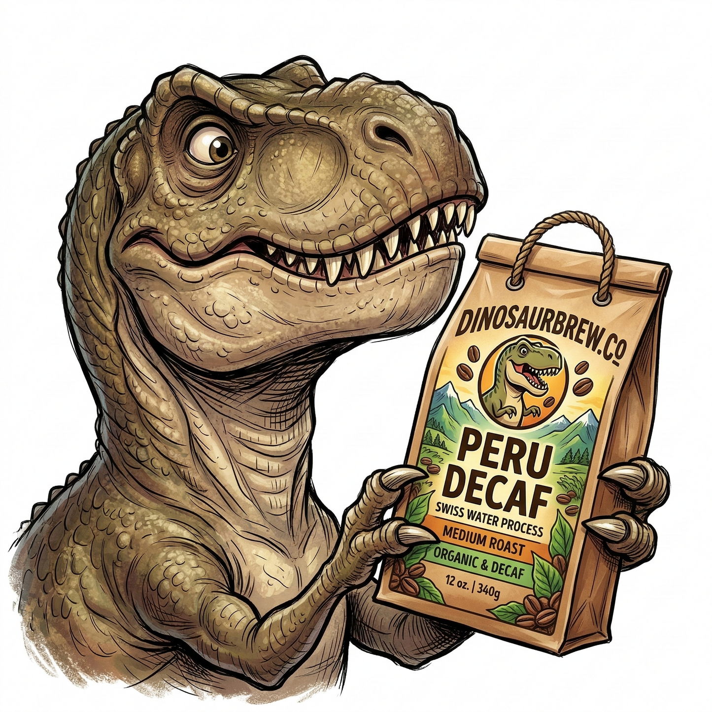 Peru Decaf from the Tyrannosaurus rex